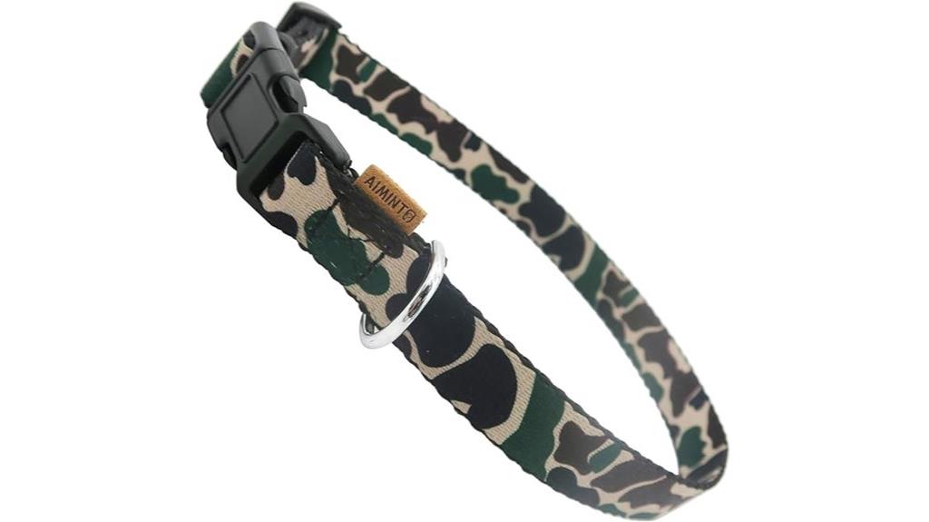 cute adjustable camouflage collar