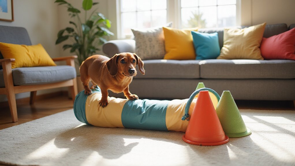 dachshund friendly home obstacle course