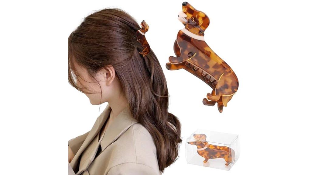 dachshund themed hair accessories
