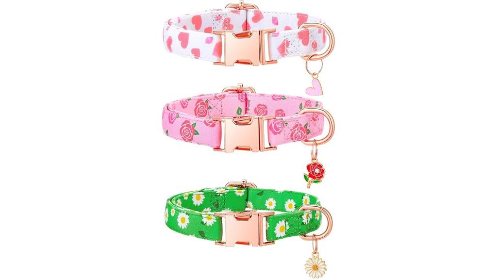 floral collars for small dogs