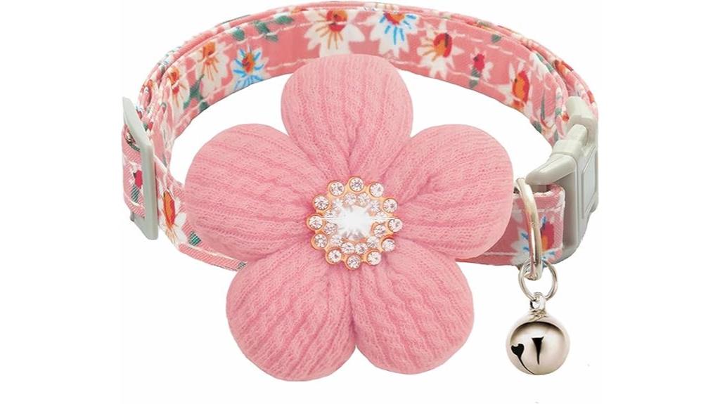 floral small dog collar