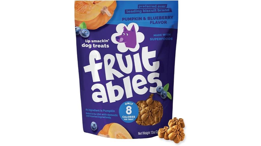 pumpkin blueberry dog treats