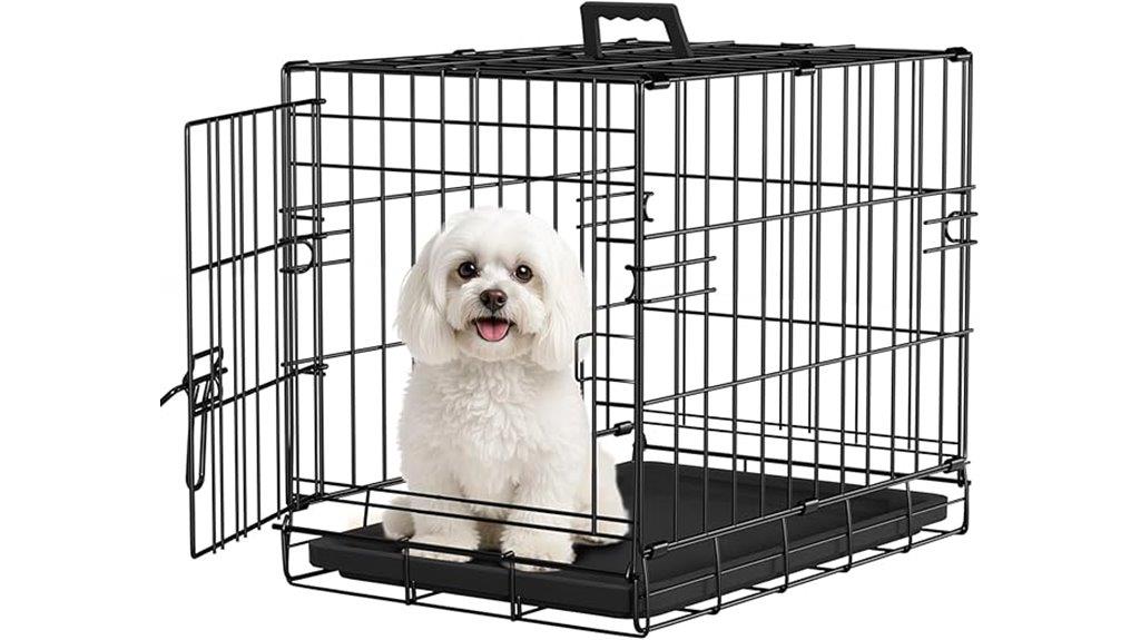 small folding metal crate