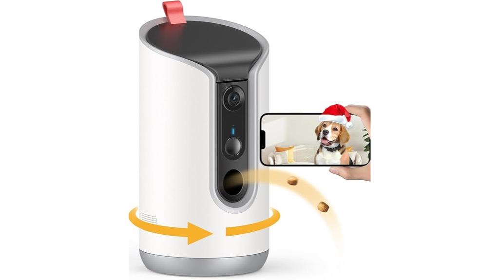 smart treat dispenser camera
