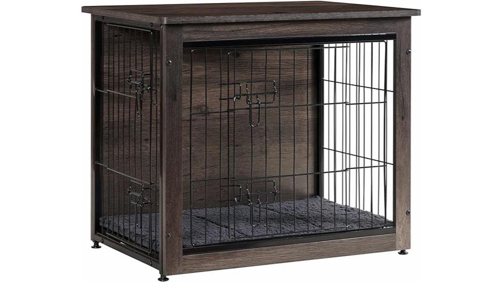 stylish wooden dog crate