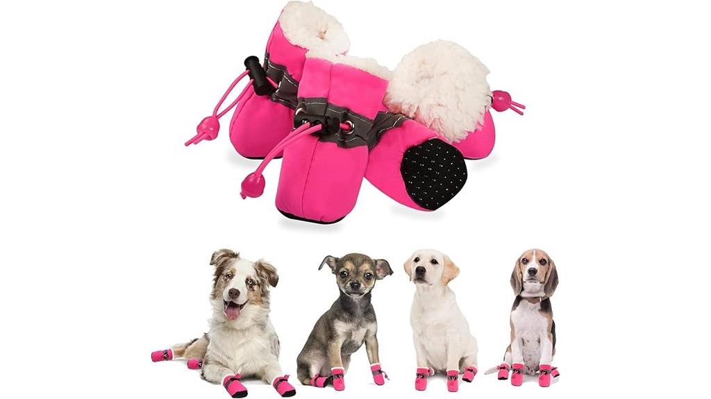 warm winter dog booties